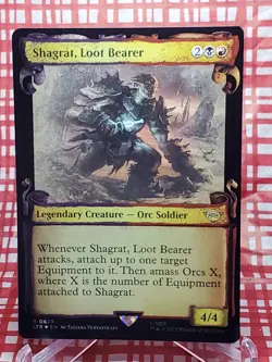 Shagrat, Loot Bearer - Foil - Showcase Scrolls R MTG The Lord of the Rings: T - Image 1