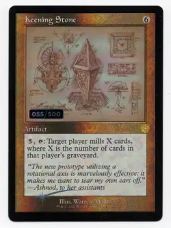 MTG Keening Stone Schematic Serialized 055/500 - Image 1
