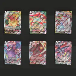 Sword & Shield VMAX ULTRA RARE Holo Collection Bundle Set 6 Pokemon Cards Lot - Image 1