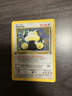1999 Pokemon Jungle Snorlax 1st Edition 16/64 MP Vintage Holo WOTC - Image 2
