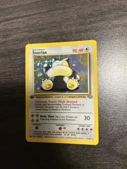 1999 Pokemon Jungle Snorlax 1st Edition 16/64 MP Vintage Holo WOTC - Image 3