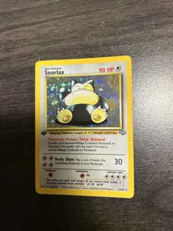 1999 Pokemon Jungle Snorlax 1st Edition 16/64 MP Vintage Holo WOTC - Image 4