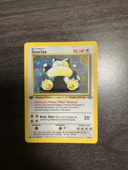 1999 Pokemon Jungle Snorlax 1st Edition 16/64 MP Vintage Holo WOTC - Image 5