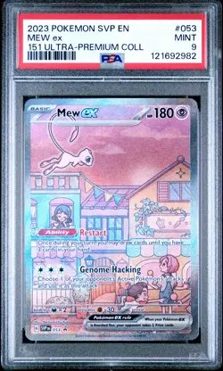 2023 POKEMON SVP EN-SV PROMO 151 ULTRA-PREMIUM COLLECTION #053 MEW EX PSA 9 - Image 1