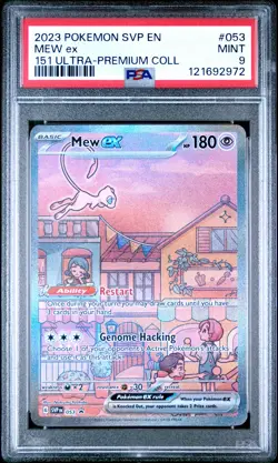 2023 POKEMON SVP EN-SV PROMO 151 ULTRA-PREMIUM COLLECTION #053 MEW EX PSA 9 - Image 1