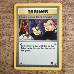 Pokemon TCG Trainer Here Comes Team Rocket! Holo 15/82 NM/MINT Vintage 🔥 - Image 1