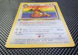 Dragonite 19/62 1st EDITION Fossil Set Pokemon Card Non-Holo OG WOTC Rare - Image 2