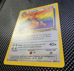 Dragonite 19/62 1st EDITION Fossil Set Pokemon Card Non-Holo OG WOTC Rare - Image 3