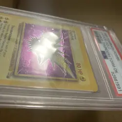 PSA 2 1999 Pokemon Fossil Zapdos- Holo Cosmos- Thunderstorm Dk - Image 4