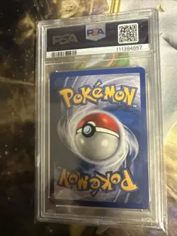 1999 Pokemon Fossil Zapdos #15 Cosmos Thunderstorm DK. Holo PSA 7 Vintage - Image 2
