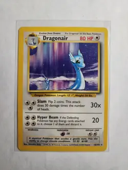 1999 Pokemon Dragonair 018/102 Base Set Regular - Image 1