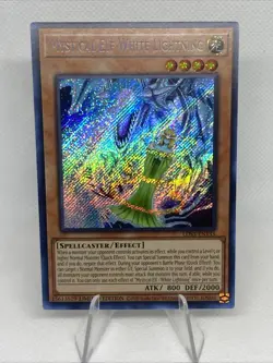YU-GI-OH! Mystical Elf White Lightning Secret Rare LDS-EN135 NM - Image 1