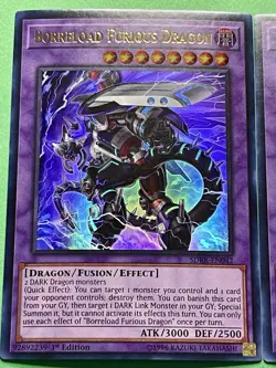 3x Borreload Furious Dragon | SDRR-EN042 | Ultra Rares | LP | 1st Ed | YuGiOh! - Image 3