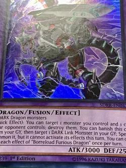 3x Borreload Furious Dragon | SDRR-EN042 | Ultra Rares | LP | 1st Ed | YuGiOh! - Image 4