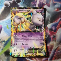 Mewtwo EX XY183 JUMBO Oversized Promo Pokemon Card with Toploader NM - Image 1