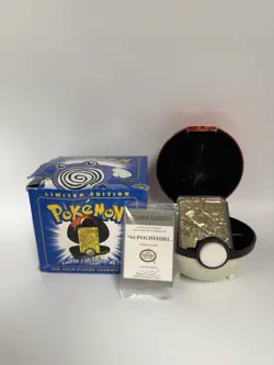 Pokemon POLIWHIRL 23k Gold Plated Trading Card Burger King Promo Vintage 1999 - Image 1