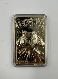 Pokemon POLIWHIRL 23k Gold Plated Trading Card Burger King Promo Vintage 1999 - Image 3