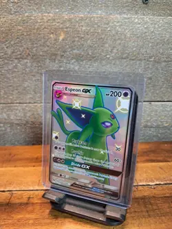 Espeon GX SV60/SV94 Pokemon TCG Hidden Fates Shiny Vault Holo Card NM Condition - Image 1
