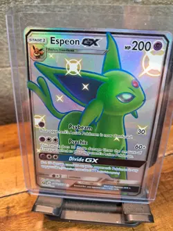 Espeon GX SV60/SV94 Pokemon TCG Hidden Fates Shiny Vault Holo Card NM Condition - Image 3