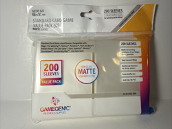 GameGenic Card Sleeves - Non-Glare Matte Non-Reflective 66x91 mm 200 pack - Image 1