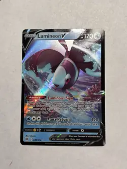 Lumineon V 040/172 Brilliant Stars Ultra Rare Holo Pokemon TCG Card NM/M - Image 1