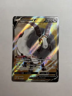 Pokemon Card Dubwool V Full Art SWSH Rebel Clash 188/192 Holo Ultra Rare NM/M - Image 1