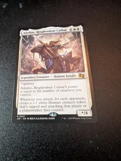 1x Adeline, Resplendent Cathar, Anime Art, Jumpstart 2025 Foundations, MTG NM - Image 1