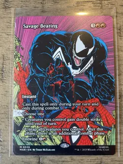 Savage Beating (Borderless) Marvel Universe Eternal-Legal Regular - Image 1