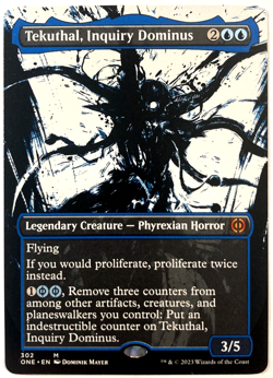 MTG Tekuthal, Inquiry Dominus SHOWCASE Phyrexia: All Will Be One 302 NM - Image 1