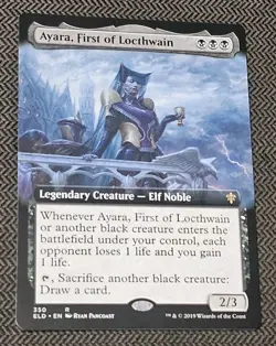 MTG - Ayara, First of Locthwain (Extended Art) - Throne of Eldraine NM/M Cond - Image 1