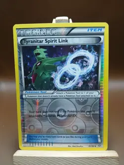 HP Pokemon Tyranitar Spirit Link Ancient Origins 81/98 Reverse Holo - Image 1