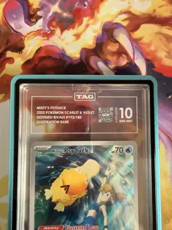Pokemon TCG Misty's Psyduck #193 IR Destined Rivals TAG 10 - Image 3