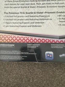 Pokemon Prismatic Evolutions Premium Figure Collection Espeon & Umbreon NEW - Image 3