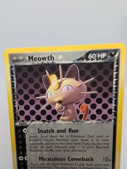 Rocket's Meowth Uncommon Team Rocket Returns 46/109 Pokemon Tcg Card LP - Image 2