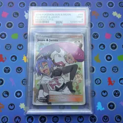 Jessie and James - Hidden Fates 68/68 - Full Art - PSA 9 - Mint - Pokemon TCG - Image 1