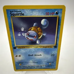 Squirtle 68/82 Team Rocket 1st Ed Non Holo WotC 2000 Vintage Pokemon TCG NMT - Image 1