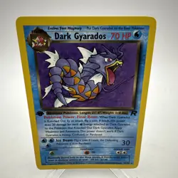 Pokemon TCG Dark Gyarados 25/82 NON Holo Rare 1st Edition LP - Image 1