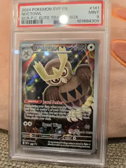 Noctowl 141 Pokemon Center Exclusive Scarlet & Violet Promo PSA 9 - Image 1