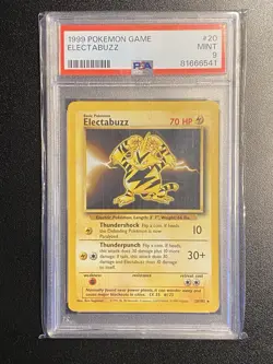 Electabuzz Base Set 20/102 English Rare PSA 9 Pokemon TCG - Image 1