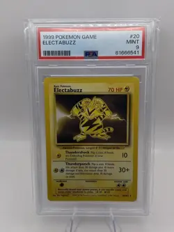 Electabuzz Base Set 20/102 English Rare PSA 9 Pokemon TCG - Image 3