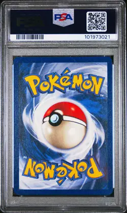 1999 POKEMON FOSSIL 1ST ED #60 GAMBLER PSA 9 - Image 2