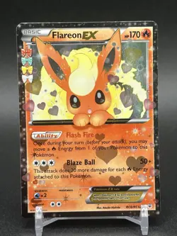 Pokemon TCG Flareon EX RC6-32 Generations: Radiant Collection Holo LP - Image 1