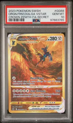 2023 Pokemon Sword And Shield Crown Zenith Orgn.Frm.Dialga Vstar Secret PSA 10 - Image 1