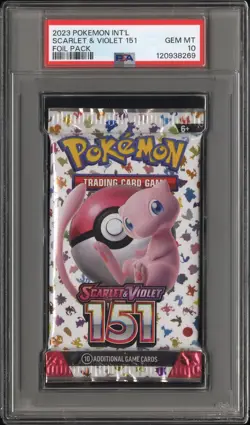 2023 POKEMON INT'L SCARLET & VIOLET 151 FOIL PACK FOIL PACK PSA 10 - Image 1