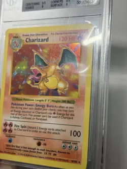 1999 Pokemon Base Set Unlimited Charizard Shadowless Holo Rare BGS 8.5 Vintage - Image 3