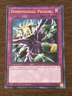 Yu-Gi-Oh! TCG Dimensional Prison MAGO-EN158 Maximum Gold 1st Edition Rare LP - Image 1