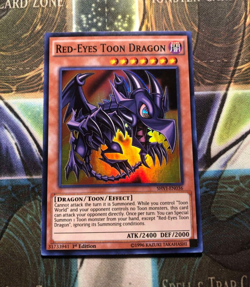 *** RED-EYES TOON DRAGON *** 1ST EDITION SUPER RARE SHVI-EN036 MINT/NM YUGIOH! - Image 1