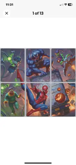 Spider-Man art cards from scene box unopened package Mtg - Image 1
