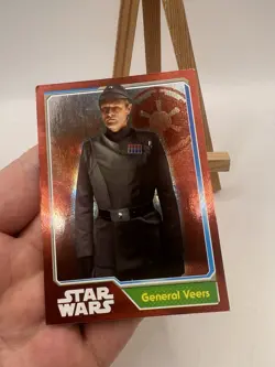 STAR WARS : General Veers #173 Topps UK Foil Trading Card THE FORCE AWAKENS - Image 3