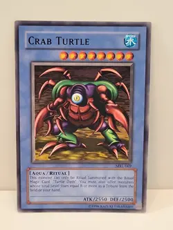 YU-GI-OH! CRAB TURTLE MRL-069 (1996) NM CARD - Image 1